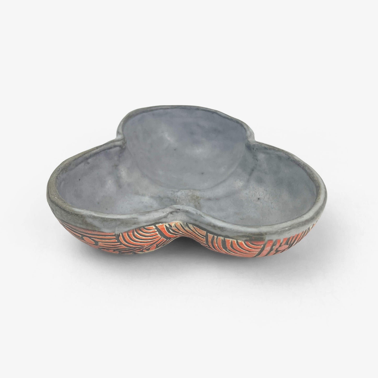 3div. bowl by Yukiko Hagiwara (3.75" x 1.25")