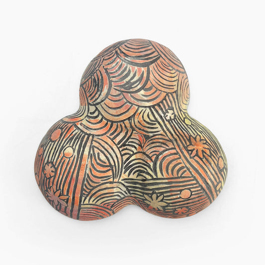 3div. bowl by Yukiko Hagiwara (3.75" x 1.25")