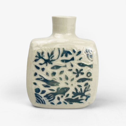 Mini Vase Blue by Yukiko Hagiwara (2.75"x2"x1")