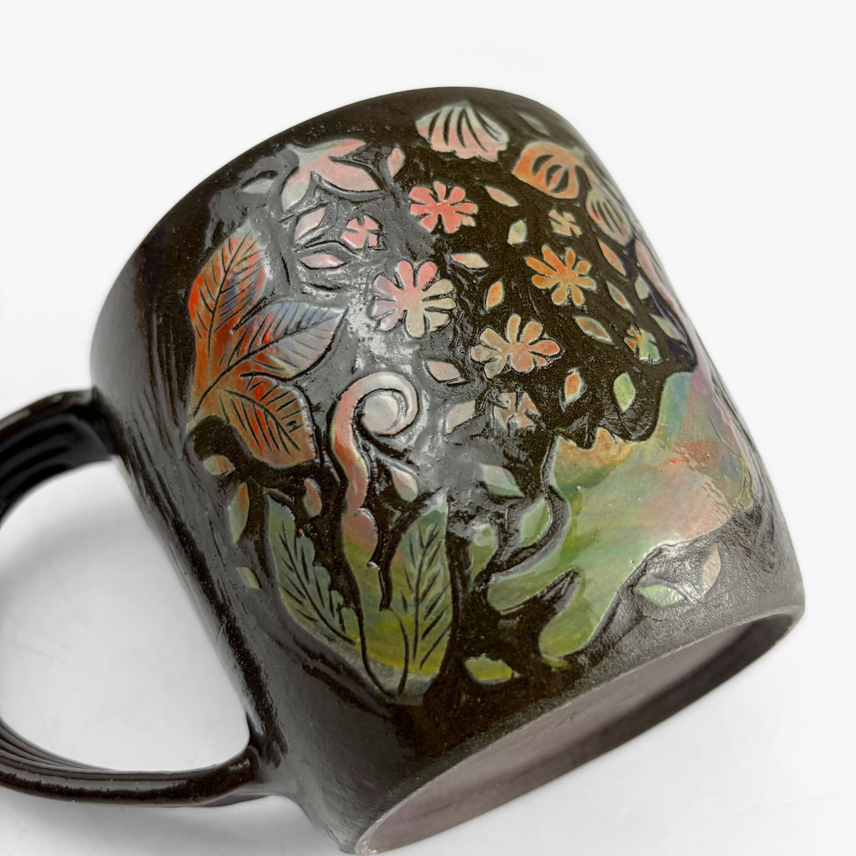 Kakiotoshi Mug by Yukiko Hagiwara - Brown (8.0 fl.oz)