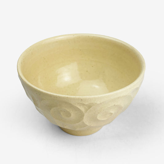 Bowl Jyomon White by Yasuko Maeda (4.25"D)