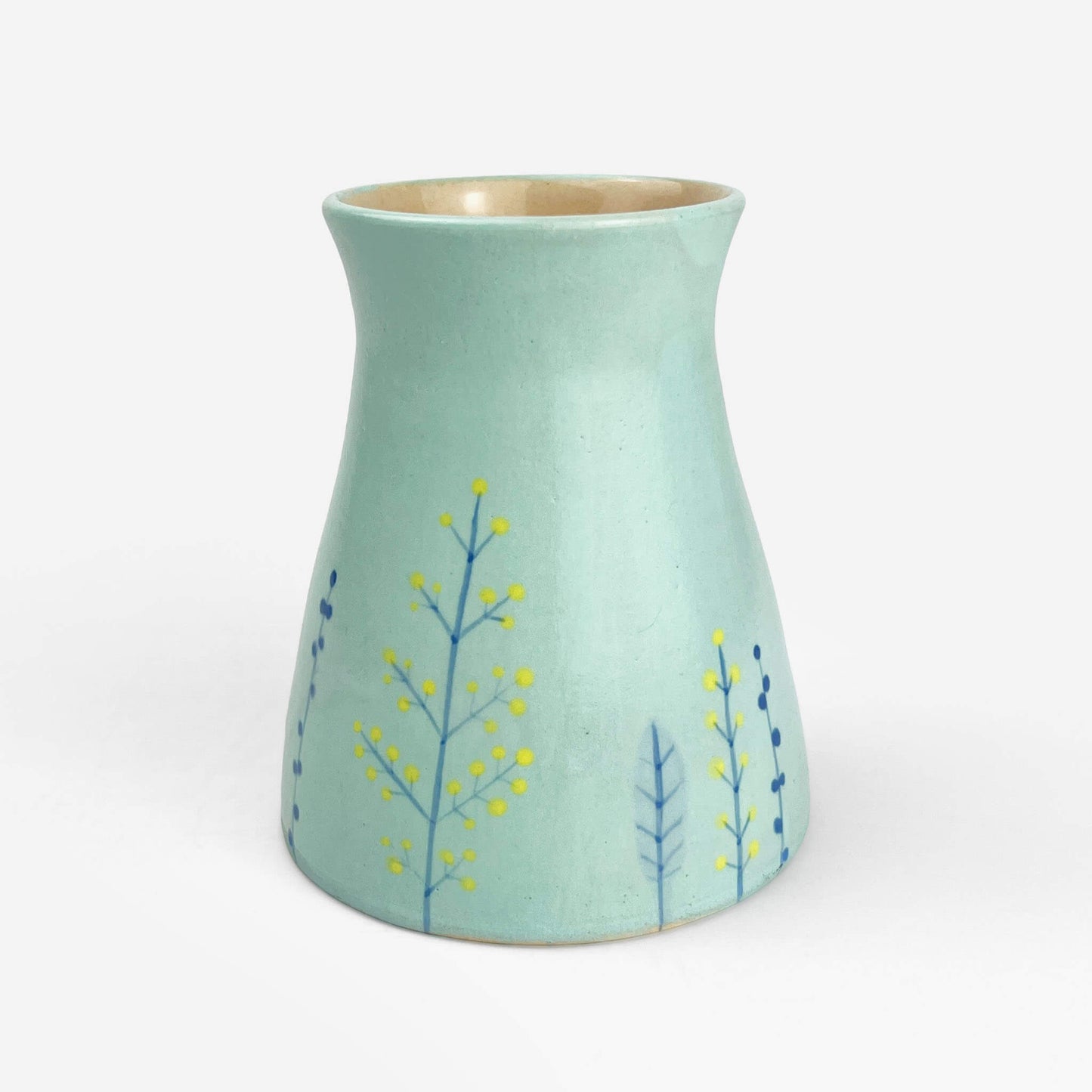 Vase Mimoza Light Blue (3.25"D x 4"H) by Naomi Kitamura
