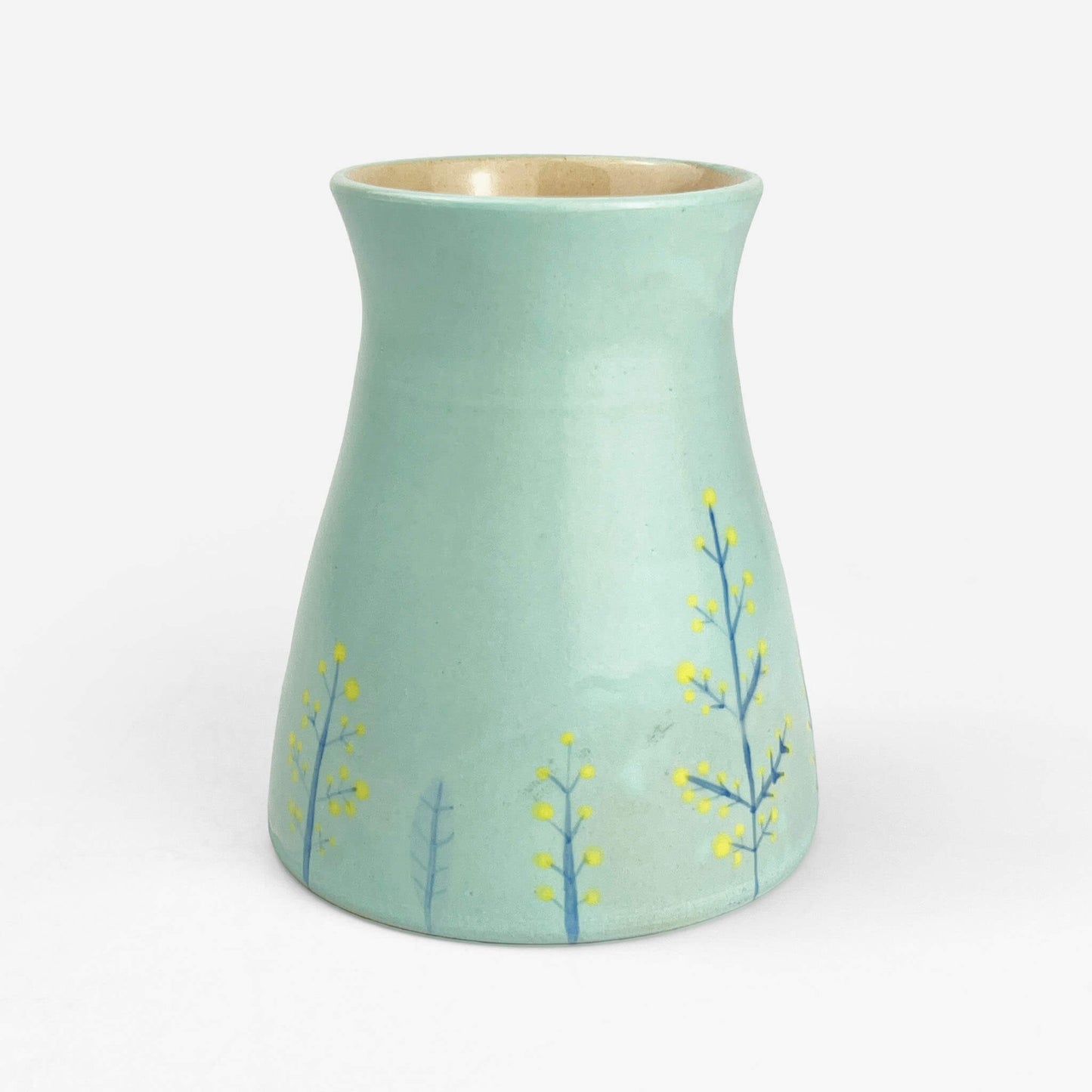 Vase Mimoza Light Blue (3.25"D x 4"H) by Naomi Kitamura