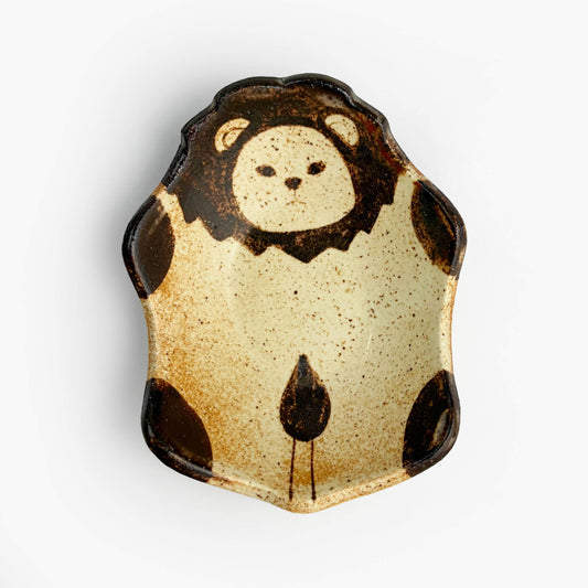 Animal Small Dish Lion (3.5" x 3") by Yoji Horikoshi