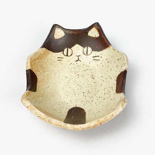 Animal Small Dish Cat (3.5" x 3") by Yoji Horikoshi