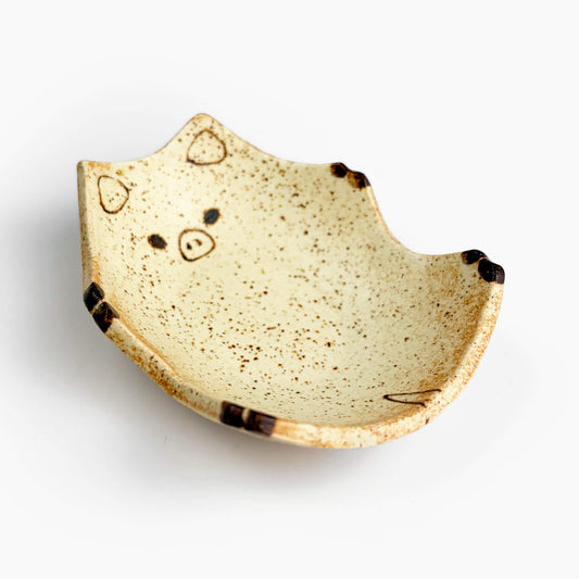 Animal Small Dish Pig (3.5" x 3") by Yoji Horikoshi