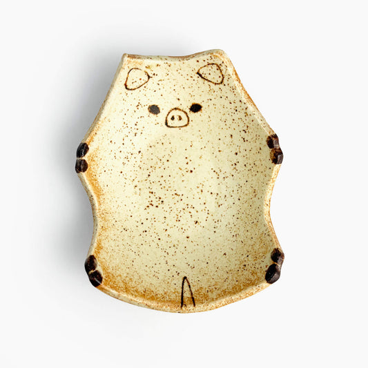 Animal Small Dish Pig (3.5" x 3") by Yoji Horikoshi