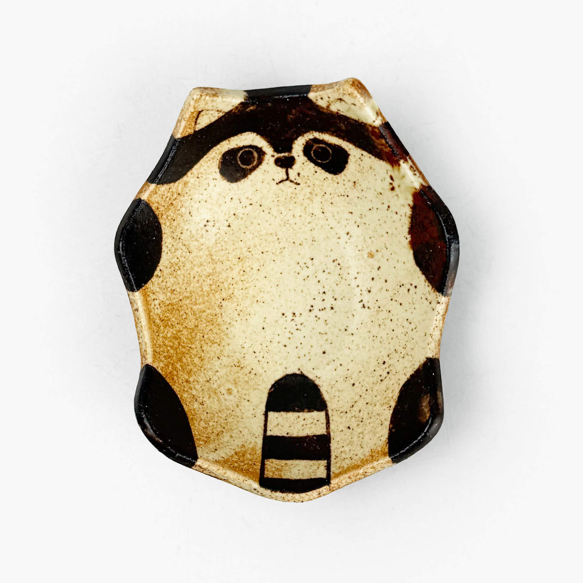 Animal Small Dish Raccoon (3.5" x 3") by Yoji Horikoshi