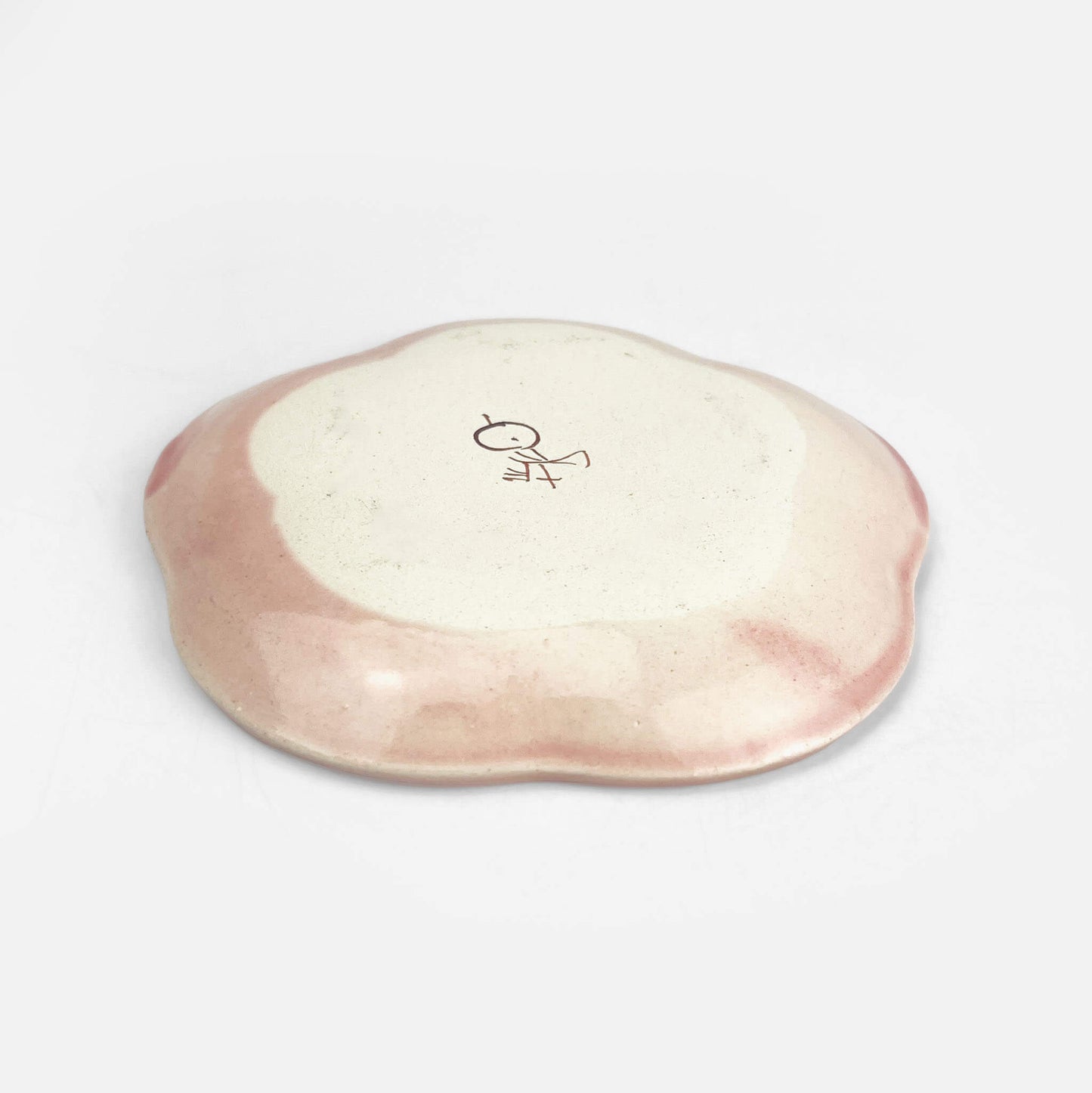Dish Sakura Pink Bourke's Parrot (4.25"x4") by Yoji Horikoshi