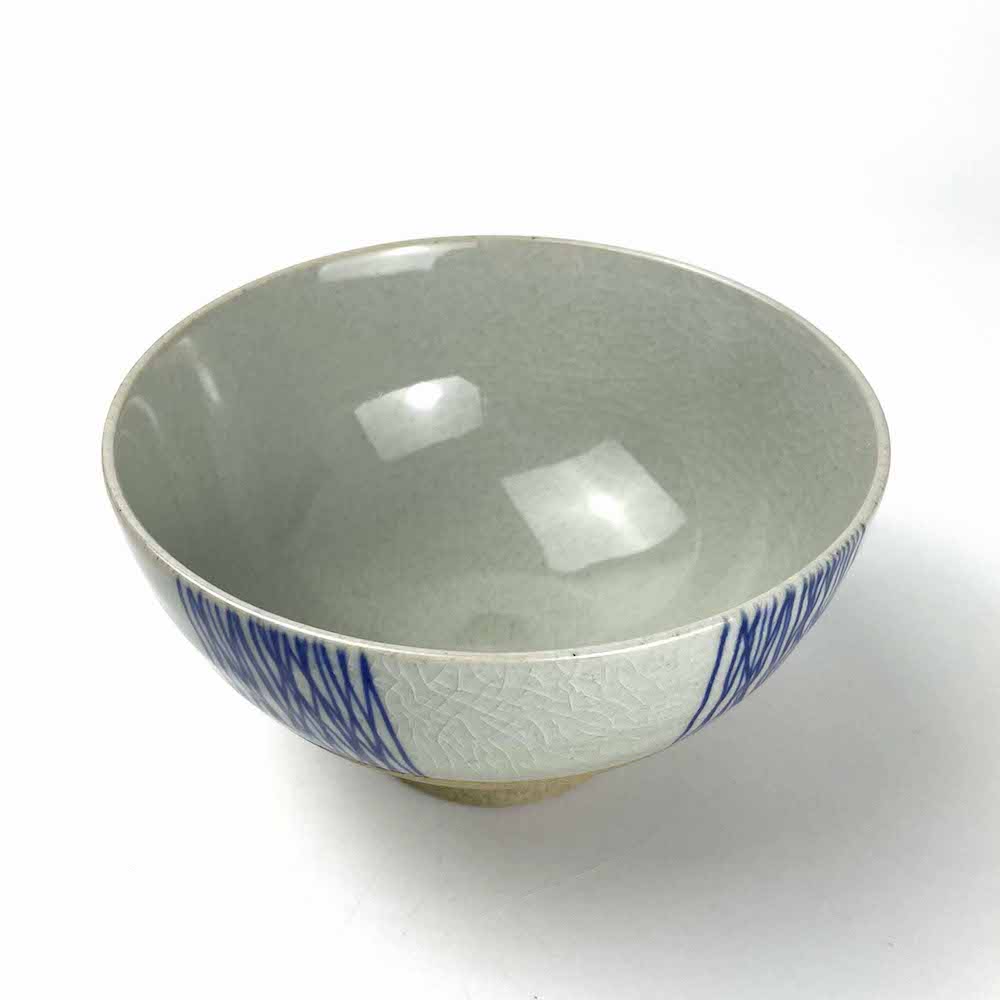 Arita Rice Bowl Fuchi Tokusa (5"D) image 1