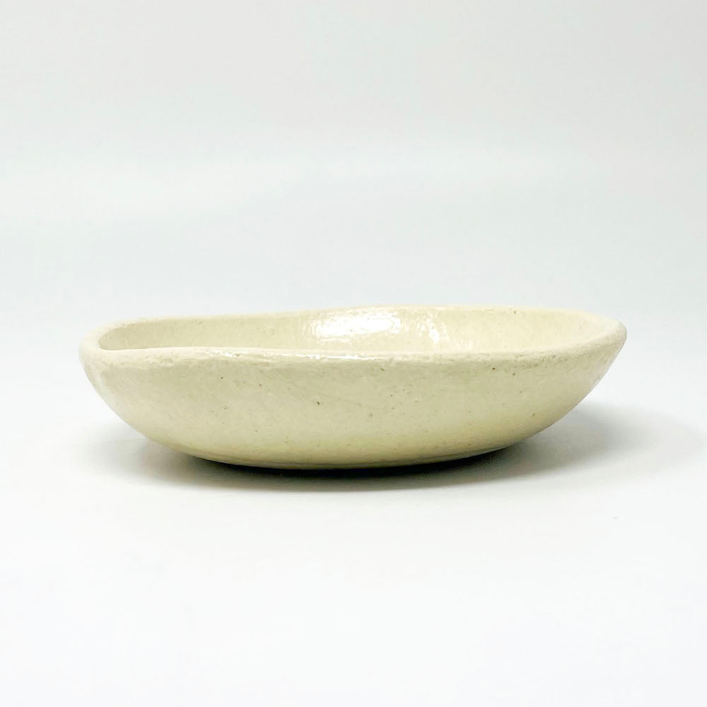 Nerikomi Paw Plate Orange by Chizuru Ono (4.5"D)