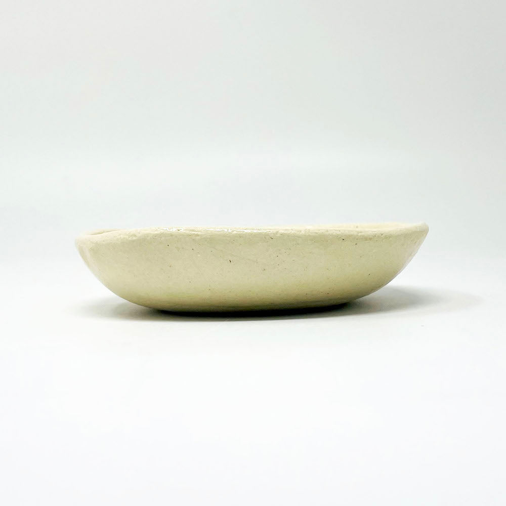 Nerikomi Paw Plate Orange by Chizuru Ono (4.5"D)