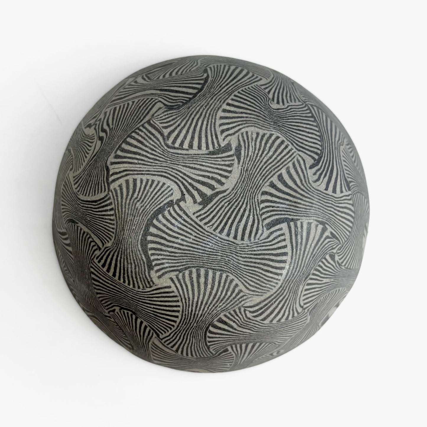 Nerikomi Bowl Black by Chizuru Ono (4.25"D)