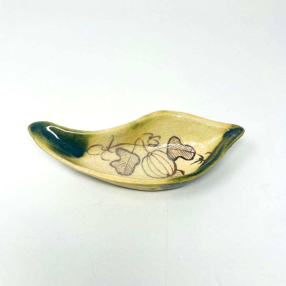 Oribe Kobachi Dish by Masayoshi Wakui (6.25"x2.5") image 5