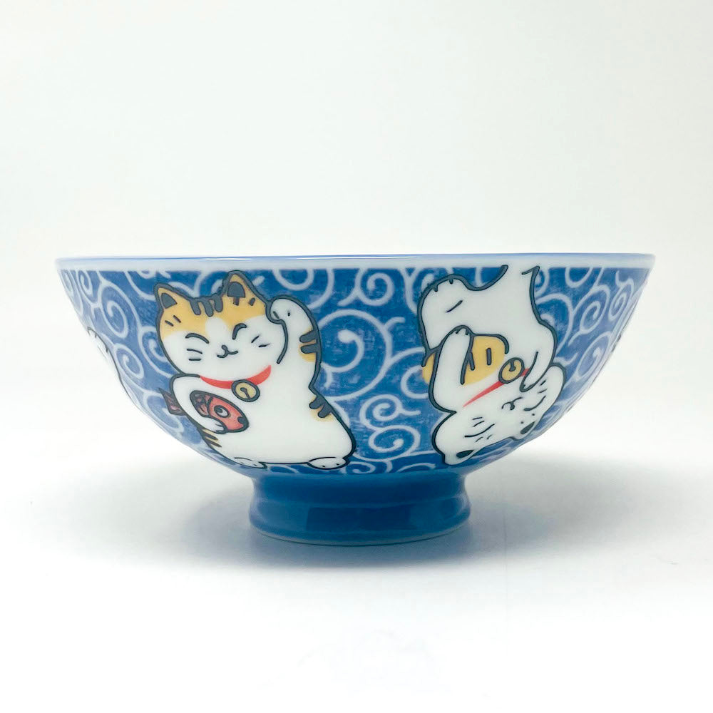Karatsu Maneki Neko Rice Bowl (5.5"D) image 5