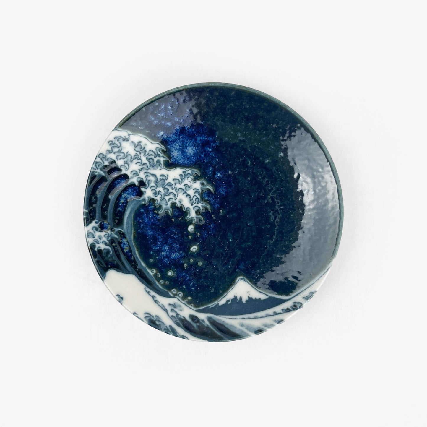 Hokusai Wave Dish (3"D )