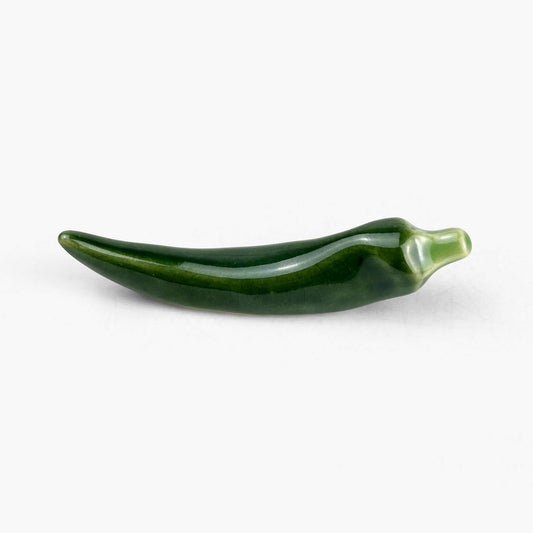 Chopstick Rest Togarashi Green (2.5" x 0.5")