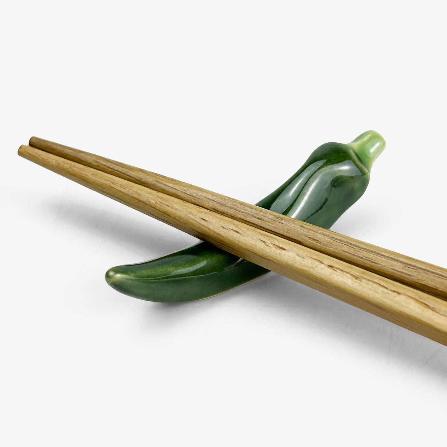 Chopstick Rest Togarashi Green (2.5" x 0.5")