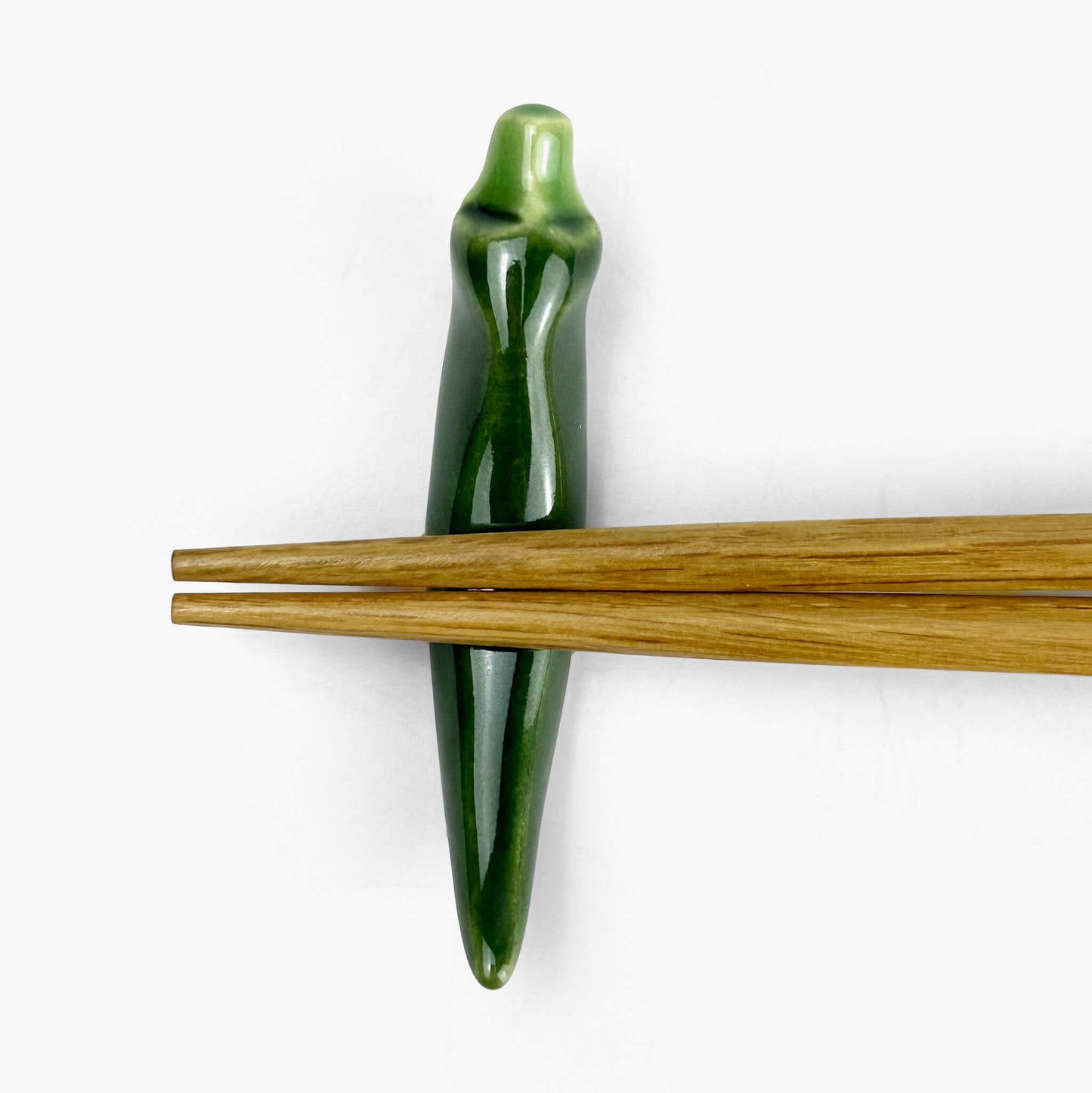 Chopstick Rest Togarashi Green (2.5" x 0.5")