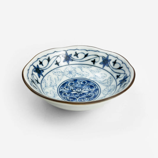 Kozuke Dish Blue Kobana (4.5"D)