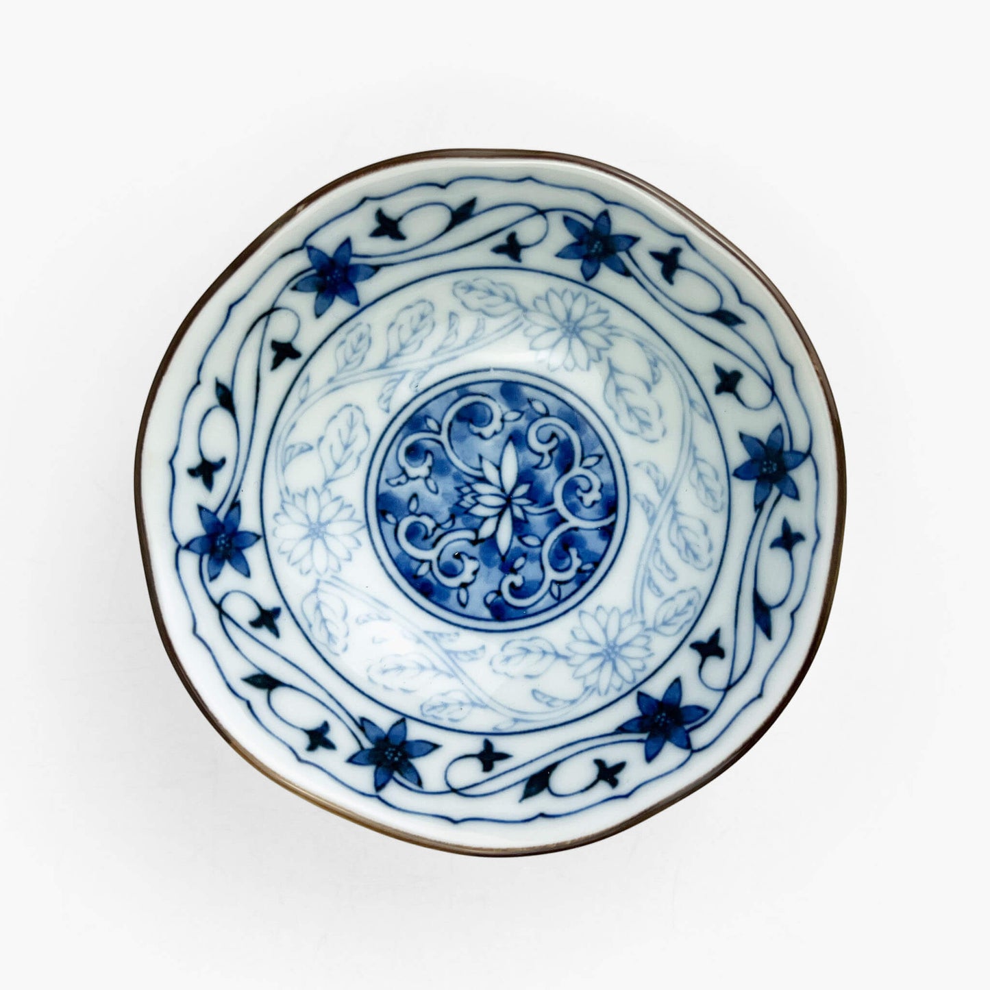 Kozuke Dish Blue Kobana (4.5"D)