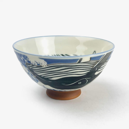 Rice Bowl Whale (5"D)