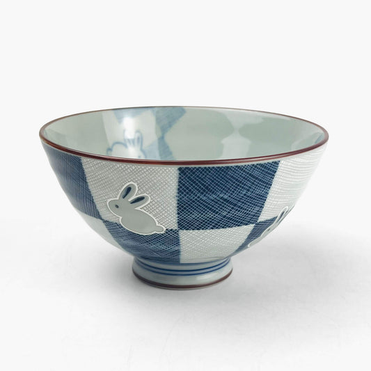 Rice Bowl Ichimatsu Usagi (5"D)