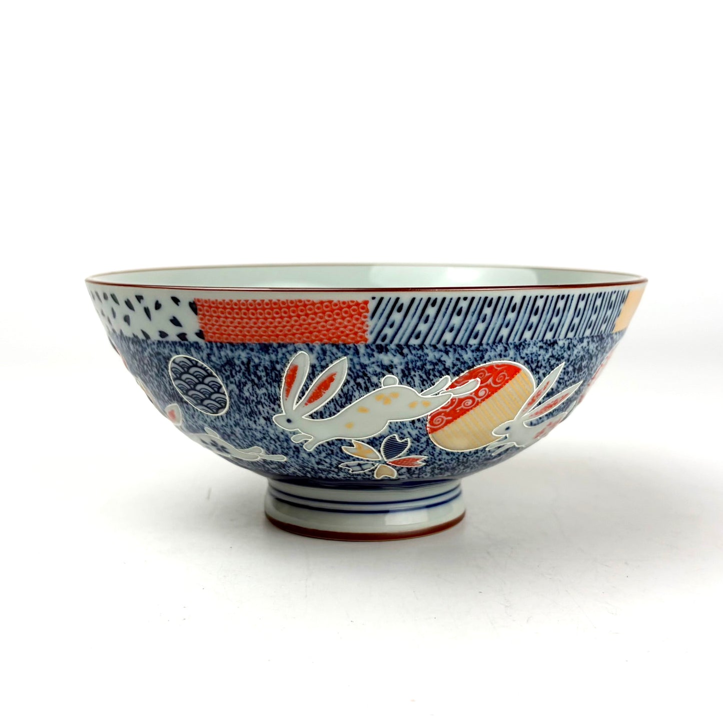 Hanayume Rabbit Rice Bowl Large (5.5"D)