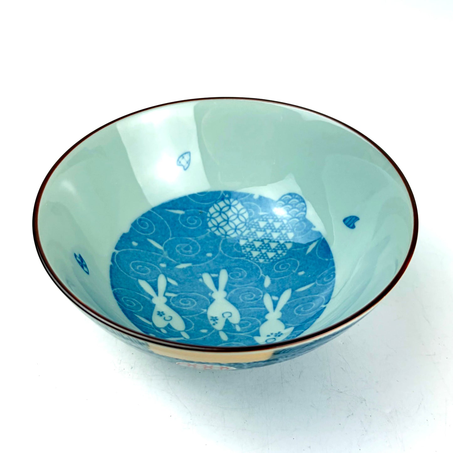 Hanayume Rabbit Rice Bowl Large (5.5"D)