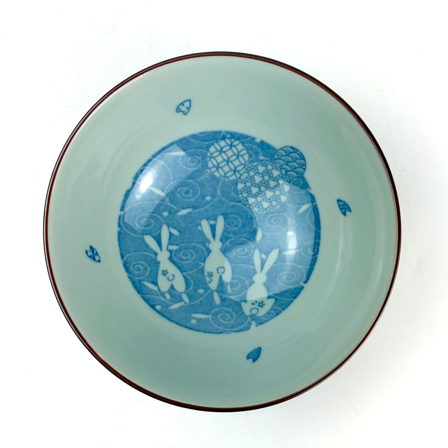 Hanayume Rabbit Rice Bowl Large (5.5"D)