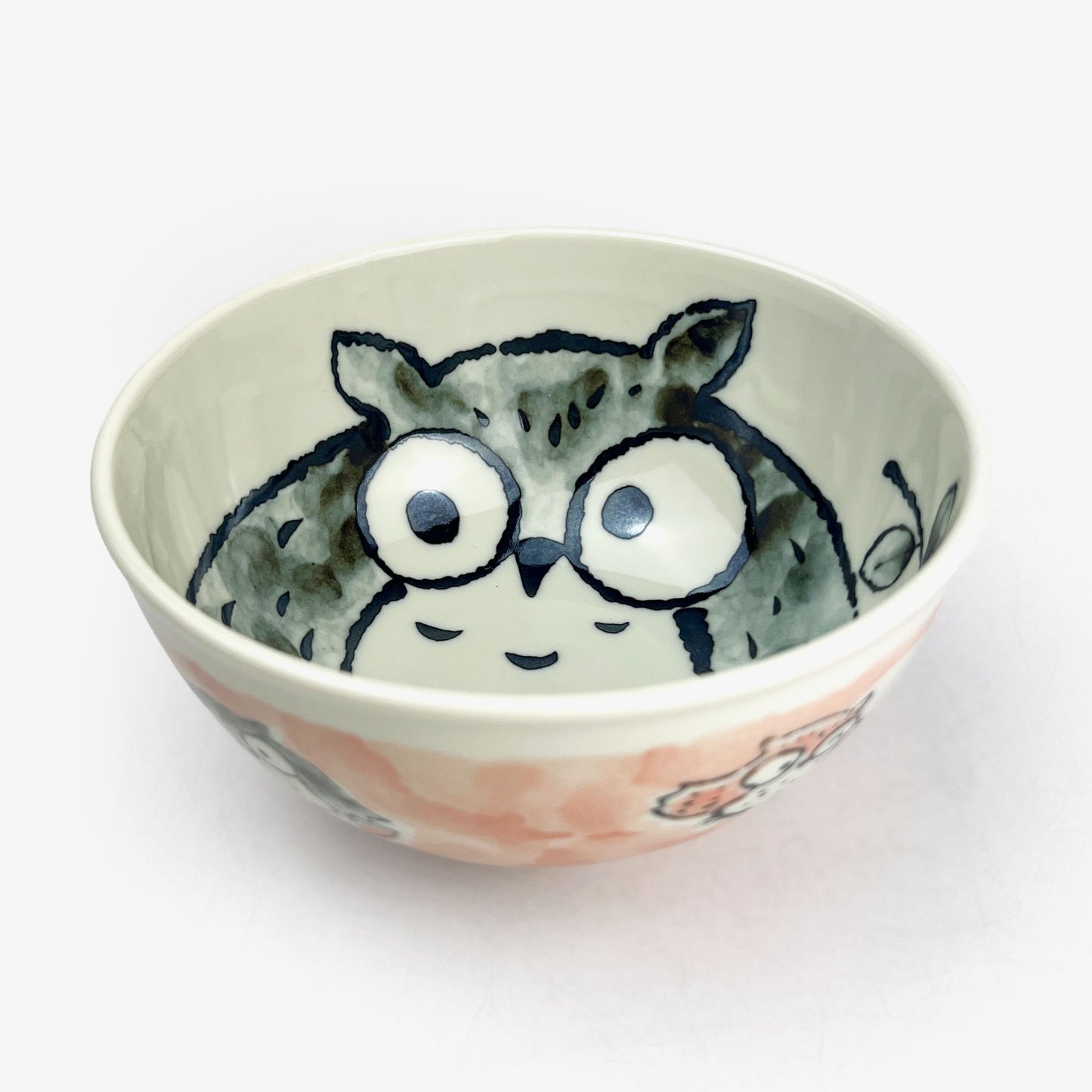Owl Red Tayo Bowl Large (5.25"D)
