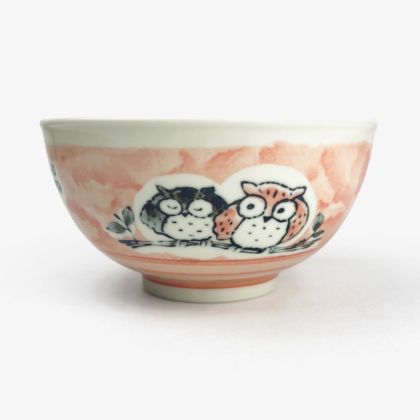Owl Red Tayo Bowl Large (5.25"D)