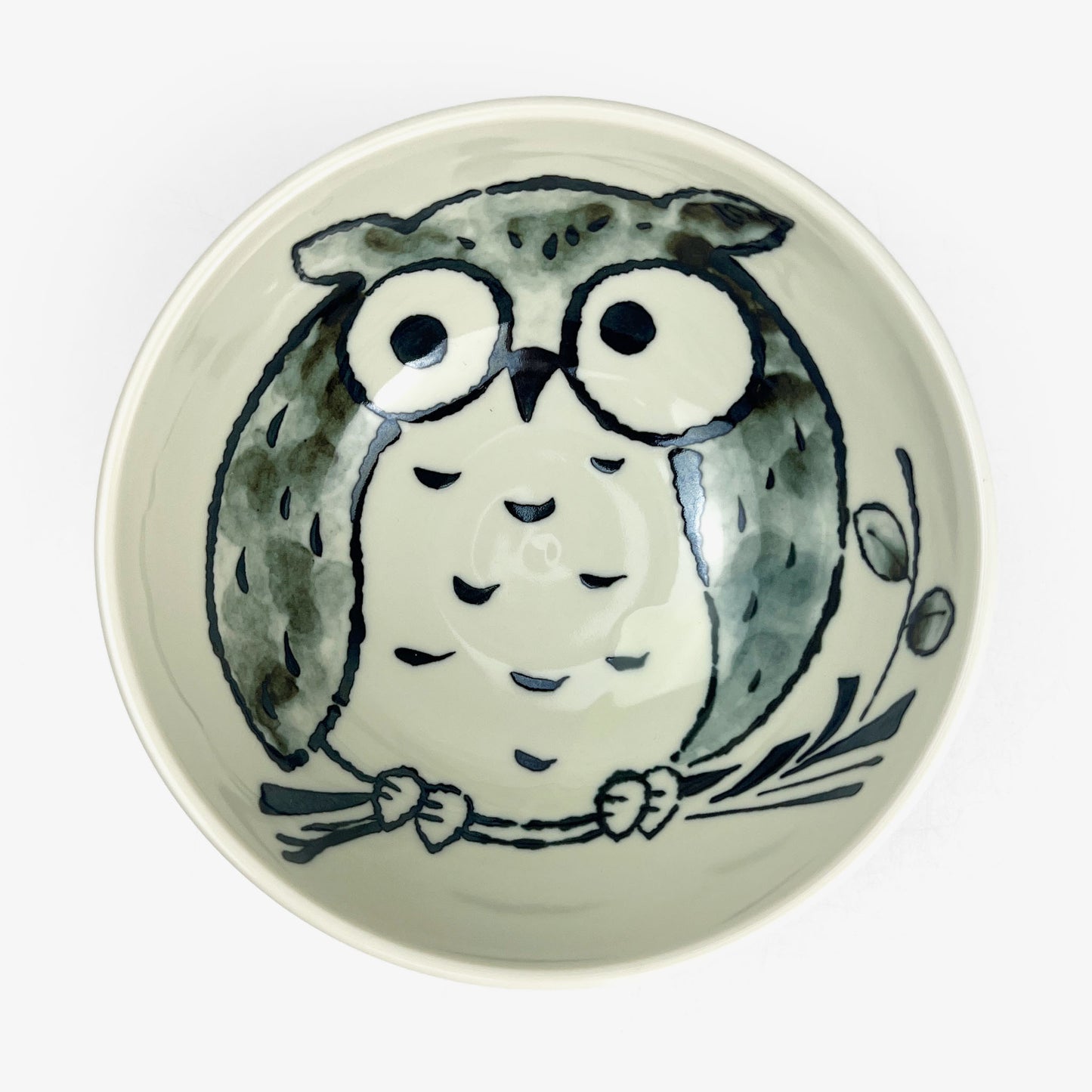 Owl Red Tayo Bowl Large (5.25"D)
