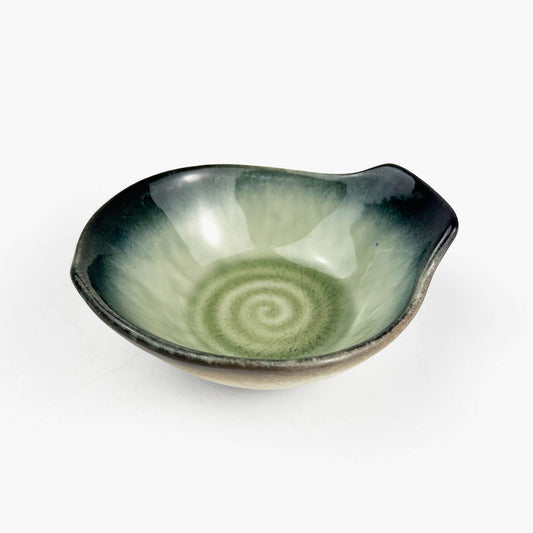 Tonsui Dish Kikyo Green (4.75"D)