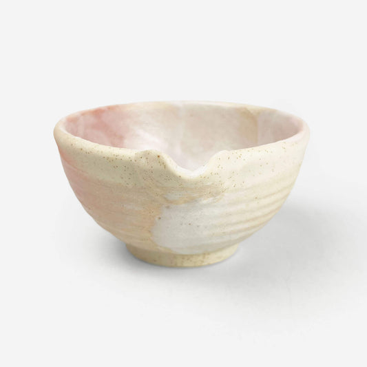 Katakuchi Bowl Small Sakura Shino (4.5"D)