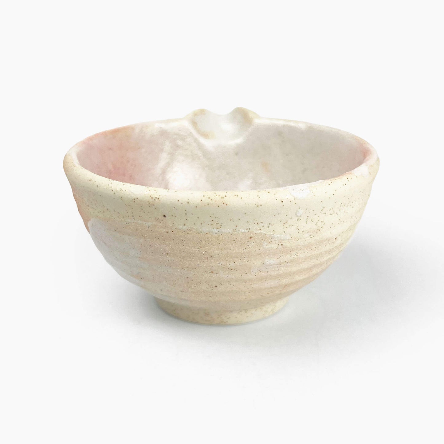 Katakuchi Bowl Small Sakura Shino (4.5"D)