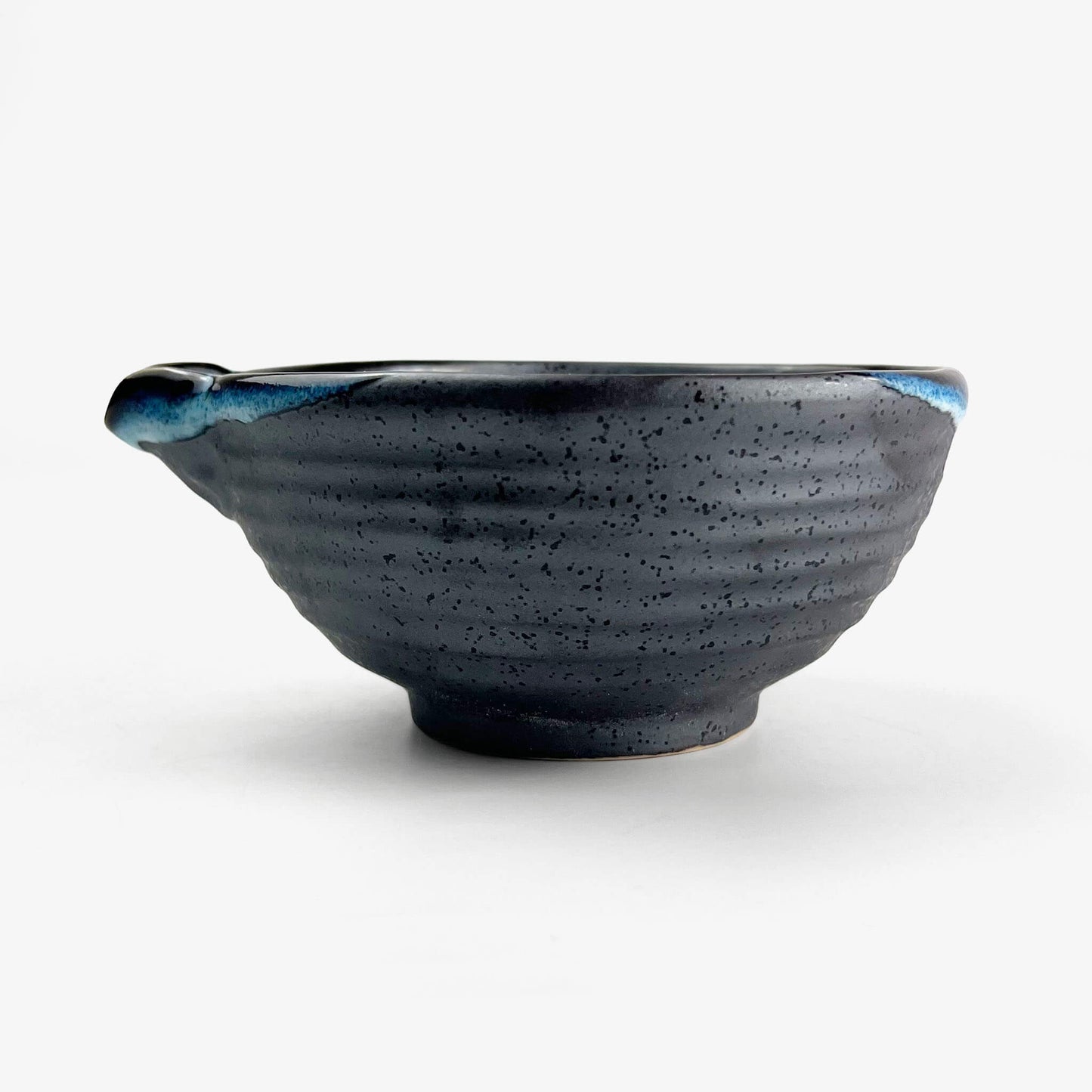 Katakuchi Bowl Blue Tenmoku Large (5.5"D)