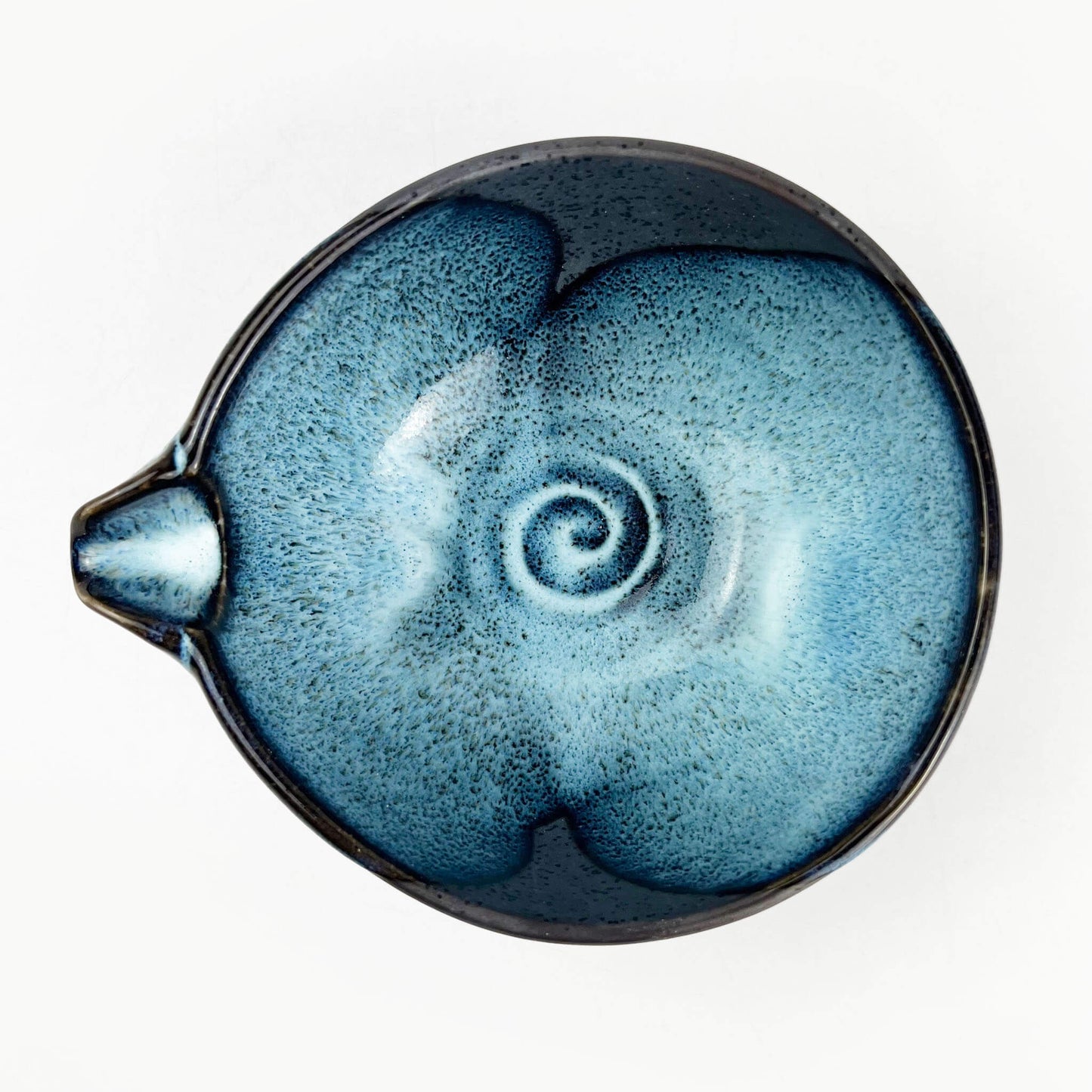 Katakuchi Bowl Blue Tenmoku Large (5.5"D)