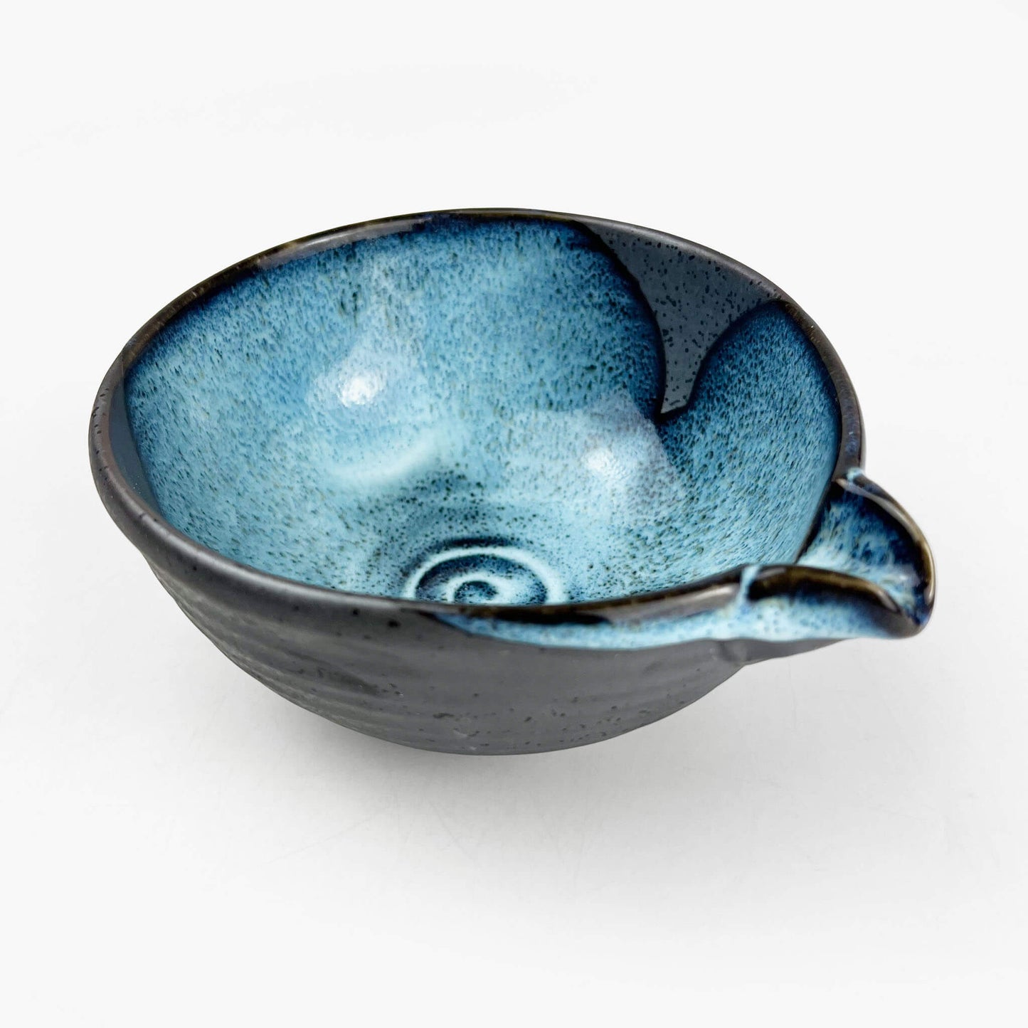 Katakuchi Bowl Blue Tenmoku Large (5.5"D)