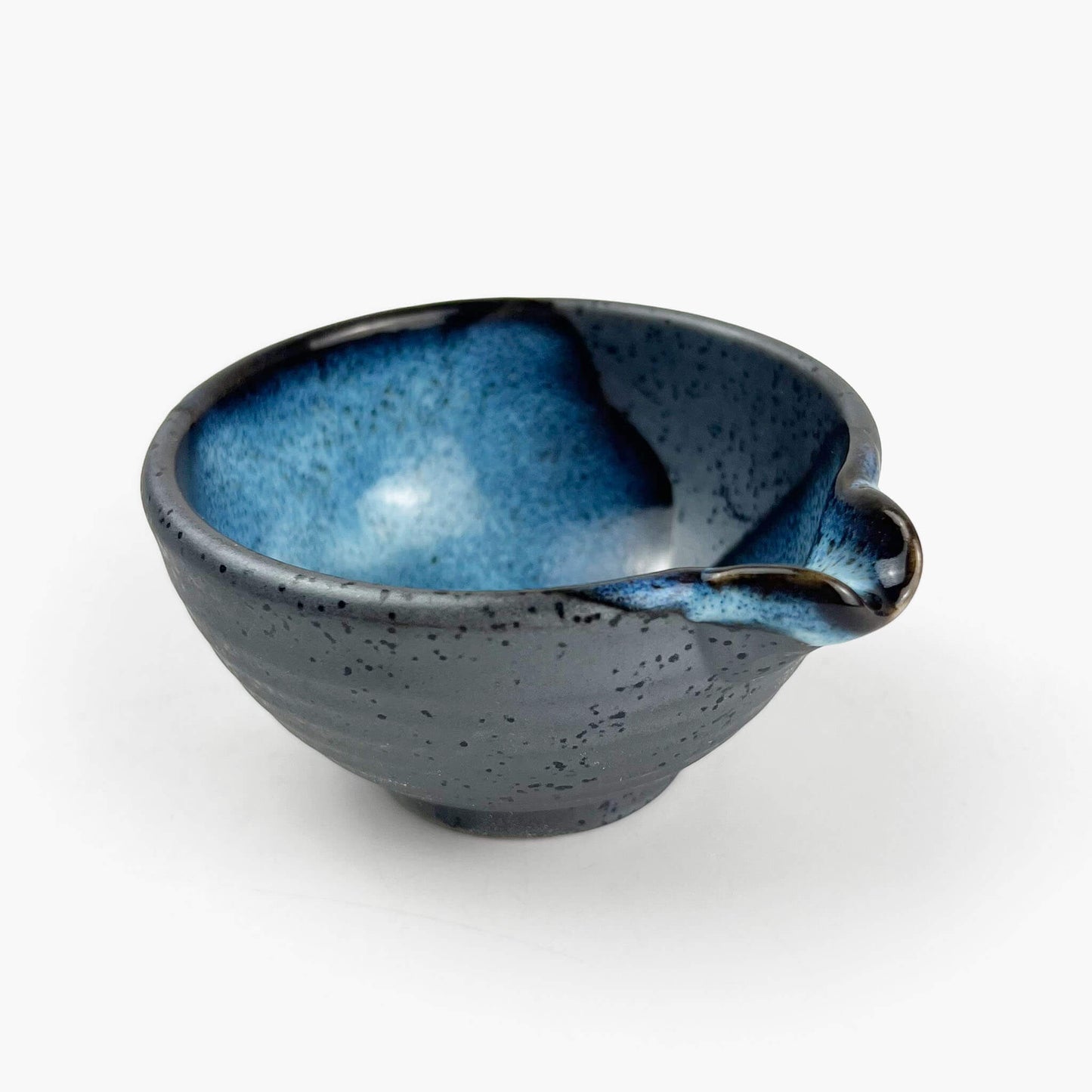 Katakuchi Bowl Blue Tenmoku Small (3.5"D)
