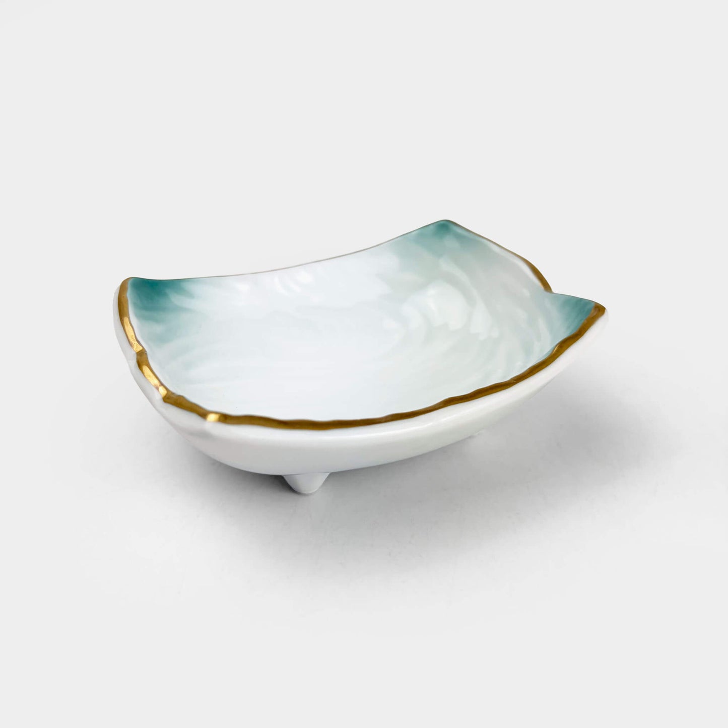 Footed Small Dish Kinsai Hiwa (3.5"x2.75")