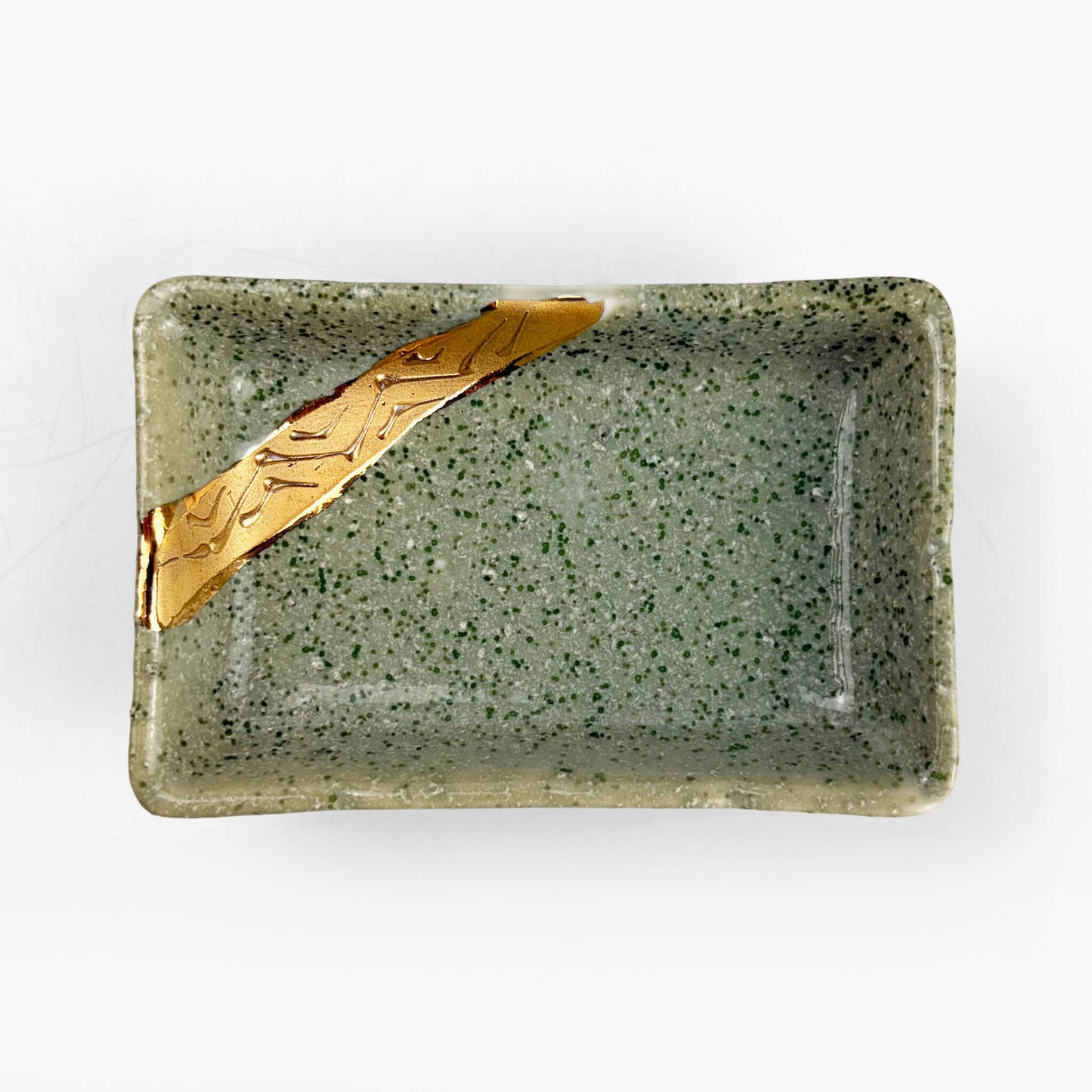 Rec.Sauce Dish Kinsai Wakakusa (3.5" x 2.25")