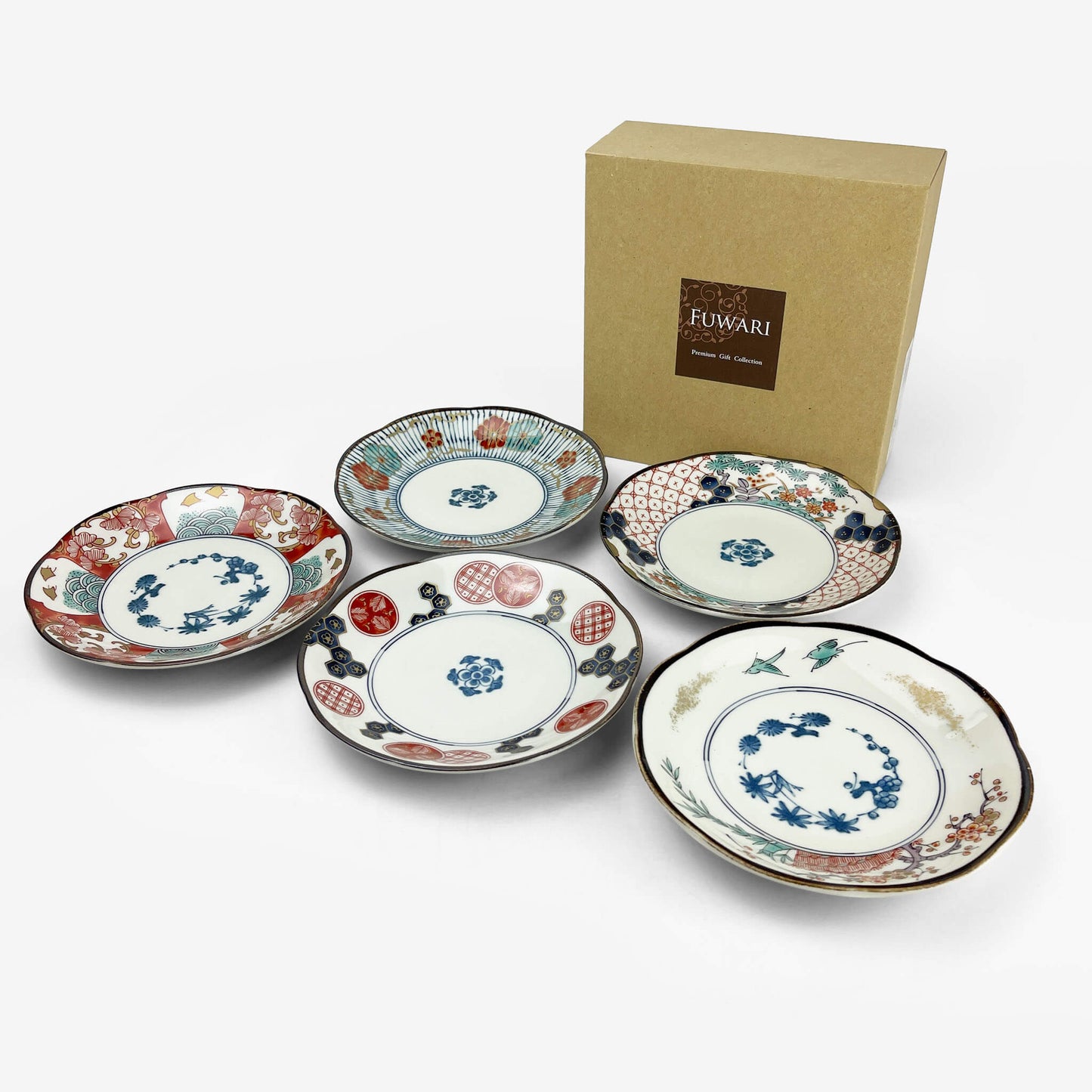 Plate set/5 Somenishiki (6.25"D)
