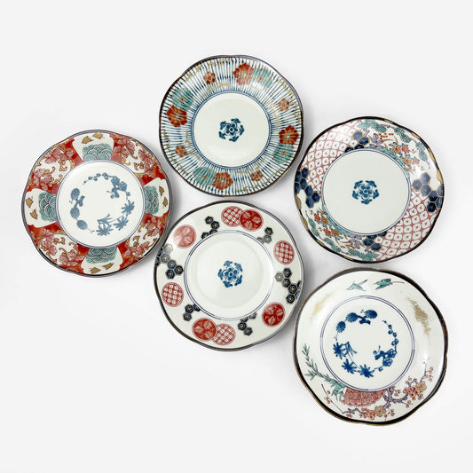 Plate set/5 Somenishiki (6.25"D)