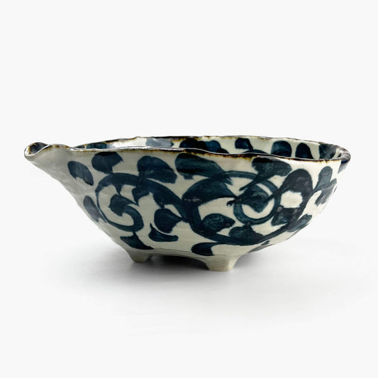 Kobachi Bowl Sometsuke Takokarakusa (9.75"x8")