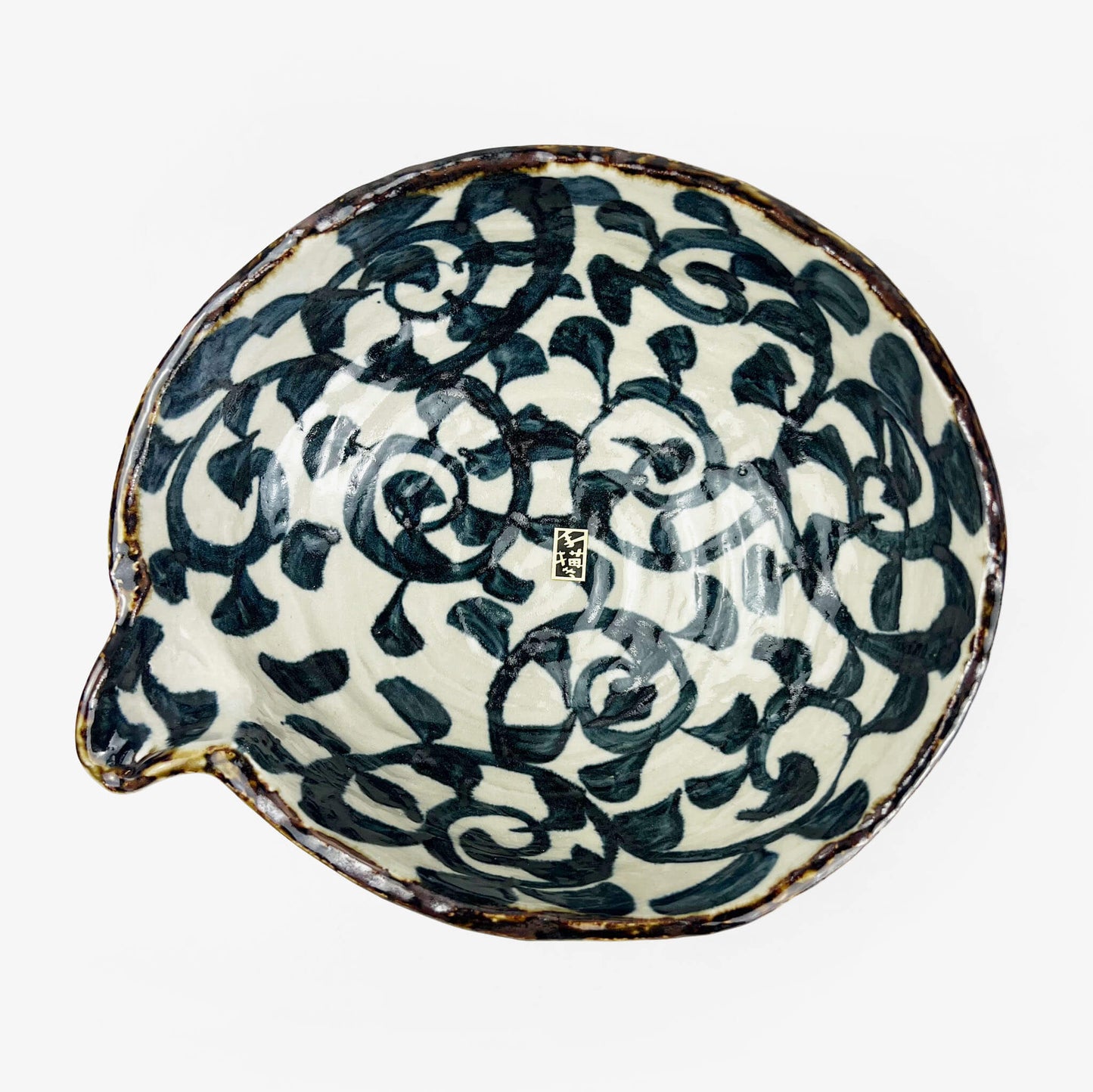 Kobachi Bowl Sometsuke Takokarakusa (9.75"x8")