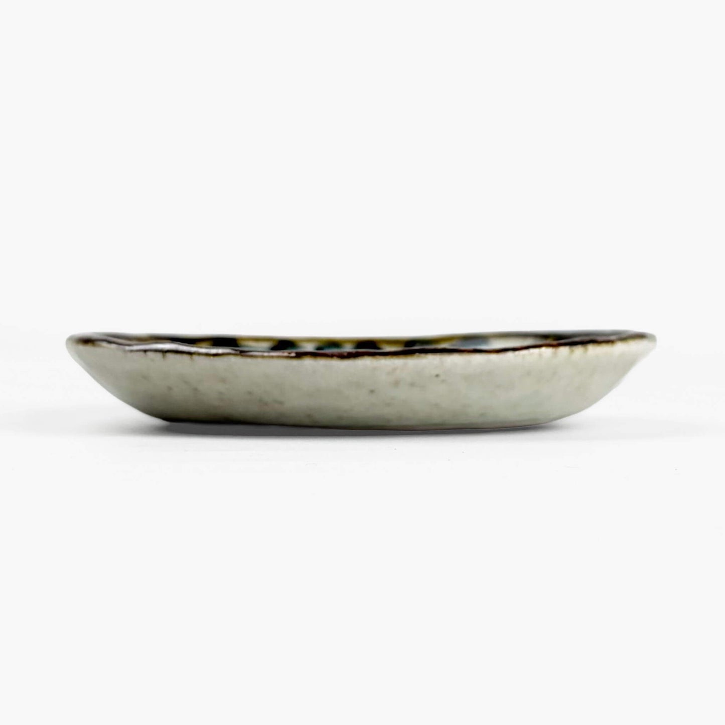 Dish Oval Sometsuke Takokarakusa (4.25"x3.5")