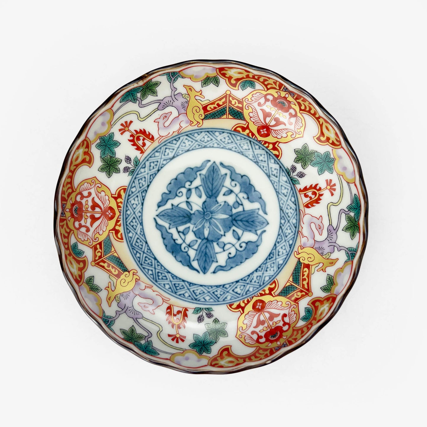Minokayi Plate Somenishiki Imari (6.5"D)
