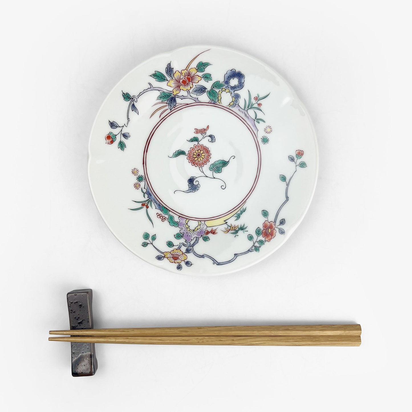 Plate Nishiki Hanae (6.5"D)