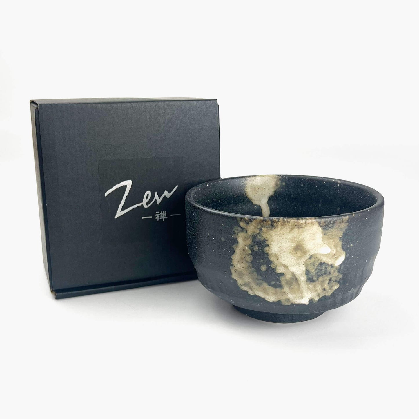 Matcha Bowl Kuro Fuki (5"Dx3"H)